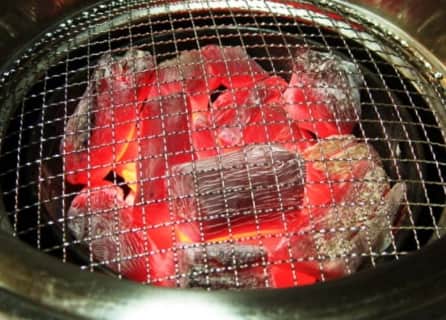 炭火は効率の良い加熱調理法 
